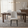 Dining Chair - Modern Upholstered Design with Black Legs Furniture Kitchen & Dining Room Chairs