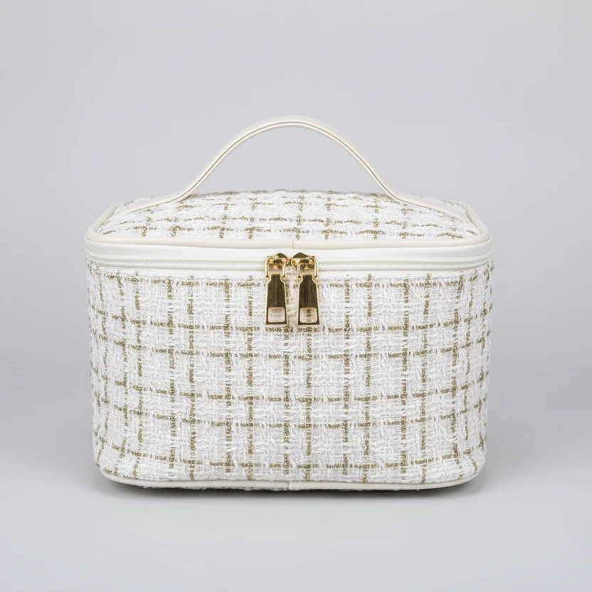 Tweed Luxury Cosmetic Bag Organizer Beauty & Personal Care Makeup Bags