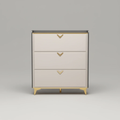 Shoe Rack - Modern Cabinet 80cm x 24cm with Gold Accents Furniture Shoe Organizers