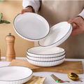 Side Plates - Japanese Ceramic 8" Set of 6 Kitchen & Dining Plates
