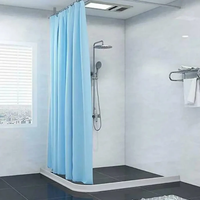 Silicone Shower Barrier Bathroom Water Stopper Bottom Sealing Strip Home Organization Shower Doors & Enclosures