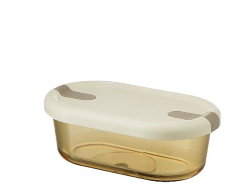 High Borosilicate Glass Food Container Microwave Safe Leak Proof with Lid Kitchen & Dining Food Storage Containers