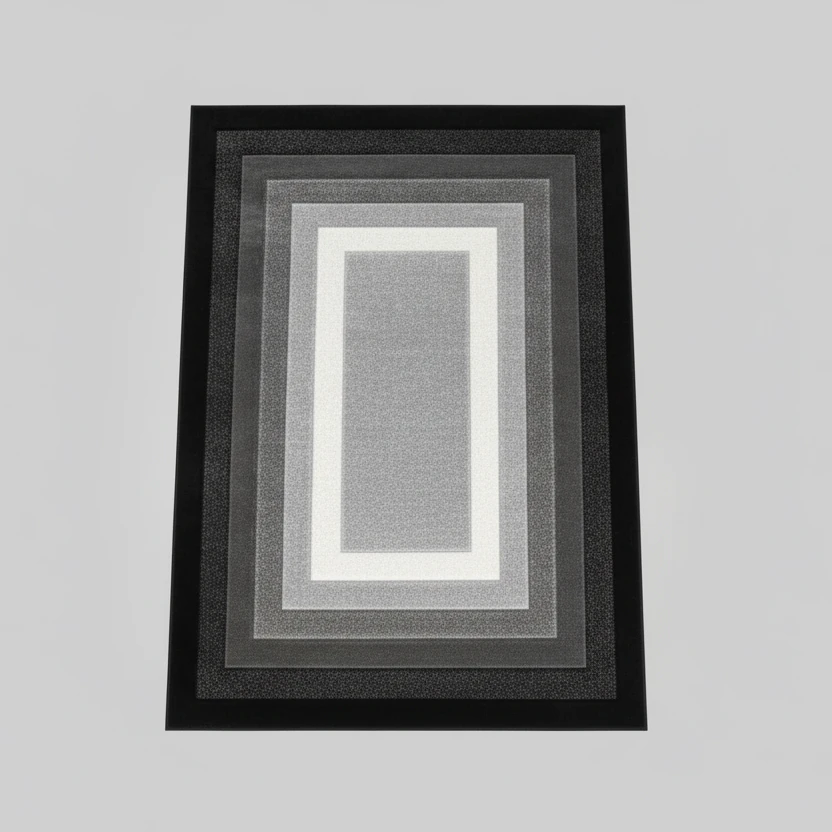 Paris Carpets Modern Design Abstract Patterns Grey Black White 7x10 Feet Home & Garden Rugs