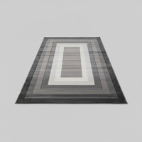 Paris Carpets Modern Design Abstract Patterns Grey Black White 7x10 Feet Home & Garden Rugs