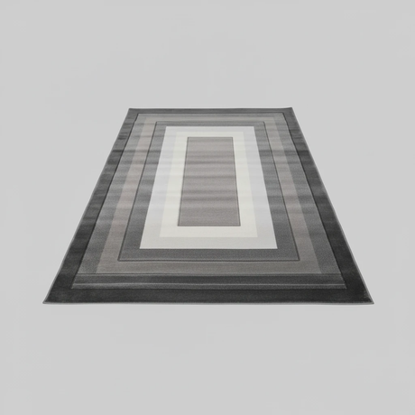 Paris Carpets Modern Design Abstract Patterns Grey Black White 7x10 Feet Home & Garden Rugs
