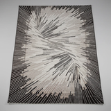 Paris Carpets Modern Design Abstract Patterns Grey Black White 7x10 Feet Home & Garden Rugs