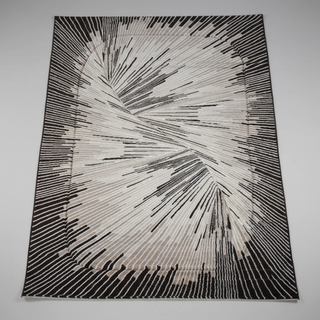 Paris Carpets Modern Design Abstract Patterns Grey Black White 7x10 Feet Home & Garden Rugs