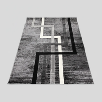 Paris Carpets Modern Design Abstract Patterns Grey Black White 7x10 Feet Home & Garden Rugs
