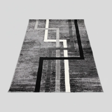 Paris Carpets Modern Design Abstract Patterns Grey Black White 7x10 Feet Home & Garden Rugs