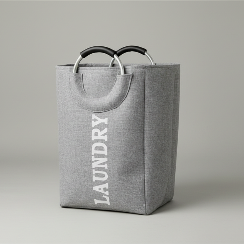 Large Laundry Basket with Handles Foldable Storage 49x33x28cm