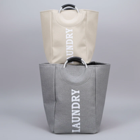 Large Laundry Basket with Handles Foldable Storage 49x33x28cm Home & Garden Laundry Baskets