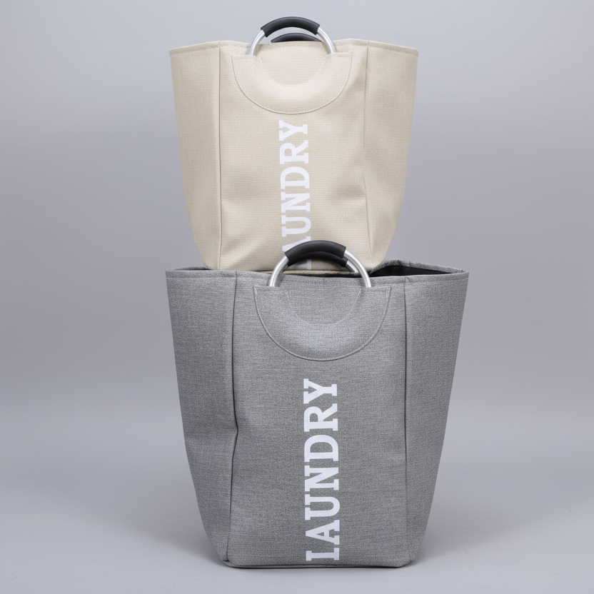 Large Laundry Basket with Handles Foldable Storage 49x33x28cm