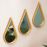 Wall Mirror - 3-in-1 Decorative Geometric Gold Home Decor Mirrors