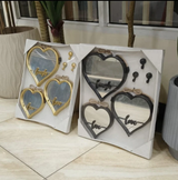 3pc Happy Heart Mirrors Set Mirrors Mirrors