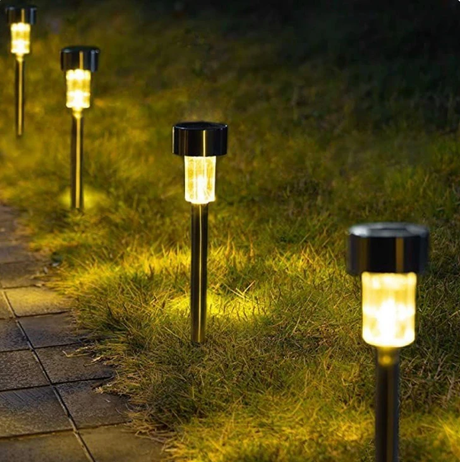 Solar Garden Pathway Lights - 10pcs Waterproof Outdoor Home & Garden Landscape Pathway Lighting