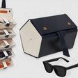 Multi-Slot PU Leather Sunglasses Organizer Storage Box Bags & Accessories Eyewear Cases & Holders