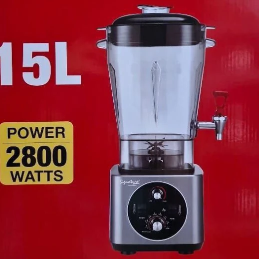 Signature 15 Liter Commercial Blender 2800W SGANS-1580B Kitchen & Dining Food Blenders