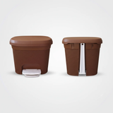 Star 30L Pedal Bin Rattan Weave Texture Foot Pedal Trash Can Home & Garden Trash Cans