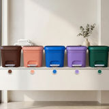 Star 30L Pedal Bin Rattan Weave Texture Foot Pedal Trash Can Home & Garden Trash Cans