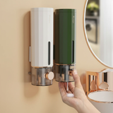 Wall Mounted Liquid Soap Dispenser 450ml No-Drill Self-Adhesive ABS with Viewing Window Home & Garden Soap & Lotion Dispensers