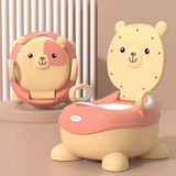 Bear Baby Potty Training Toilet 31x31x48cm with Removable Inner Bucket Blue 6M-6Y Home & Garden Potties