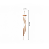 18-Tube Rotating Aluminum Wind Chime 90cm Spiral Soothing Melody Indoor Outdoor Gold Silver Home & Garden Wind Chimes