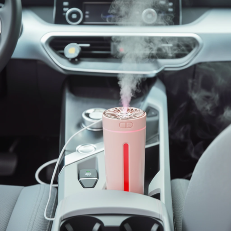 300ml Wireless Rechargeable Car Humidifier Aromatherapy Diffuser Colourful LED Night Light USB Ultrasonic Pink White Black Home & Garden Humidifiers
