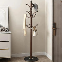 Premium 178cm Floor Standing Coat Rack 12 Ball-Tip Hooks Marble Base Entryway Bedroom Office Pink Gold Home & Garden Coat & Hat Racks