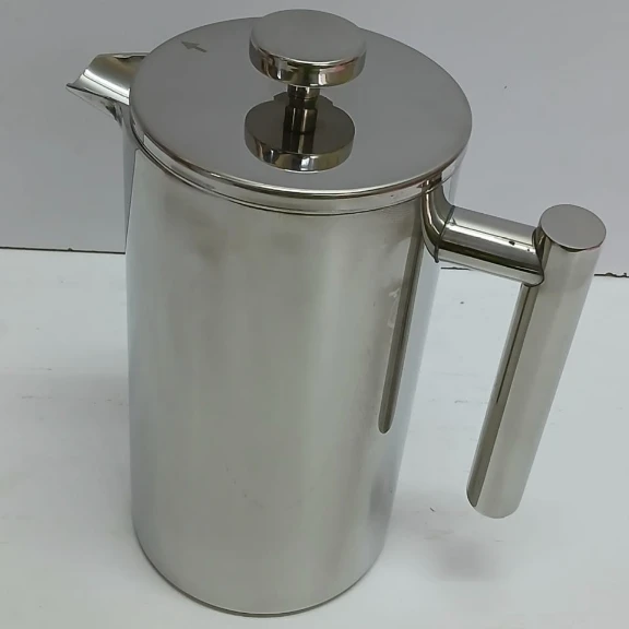 Mixpresso Stainless Steel French Press Coffee Maker 1000ml Double Wall Mirror Polish with Measuring Spoon Kitchen & Dining French Presses