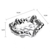 Luxury Ceramic Bubble Edge Soap Dish Gold Silver 15x11x5cm Home & Garden Soap Dishes & Holders