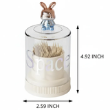 Rabbit Toothpick And Cotton Swab Holder Desktop Organizer Home & Garden Toothpick Holders