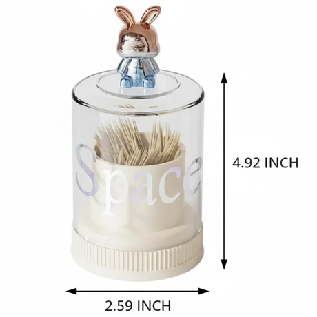 Rabbit Toothpick And Cotton Swab Holder Desktop Organizer Home & Garden Toothpick Holders