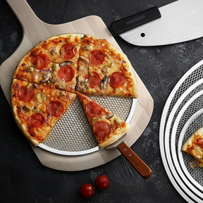 3-Piece Aluminium Mesh Pizza Tray Set 10" 11" 14" Kitchen & Dining Pizza Pans