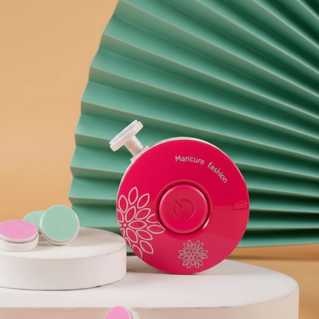 Electric Baby Nail Trimmer 6 Pads Infant Safe Mint Green Pink Home & Garden Baby Health & Grooming Kits