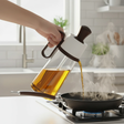 2-in-1 Glass Oil Dispenser with Silicone BBQ Brush 550ml Grey Teal Yellow Kitchen & Dining Basting Brushes
