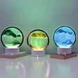 LED Moving Sand Art Lamp RGB Quicksand Night Light Green Yellow Blue 18cm Home & Garden Night Lights & Ambient Lighting