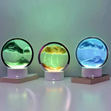 LED Moving Sand Art Lamp RGB Quicksand Night Light Green Yellow Blue 18cm Home & Garden Night Lights & Ambient Lighting