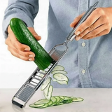 3-in-1 Stainless Steel Mandoline Slicer Grater Julienne 3 Interchangeable Blades Kitchen & Dining Kitchen Slicers