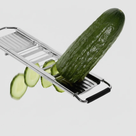 3-in-1 Stainless Steel Mandoline Slicer Grater Julienne 3 Interchangeable Blades Kitchen & Dining Kitchen Slicers