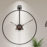 Luxury Single-Ring Open-Face Wall Clock 60cm Ultra-Minimalist Metal Gold Black Home & Garden Wall Clocks