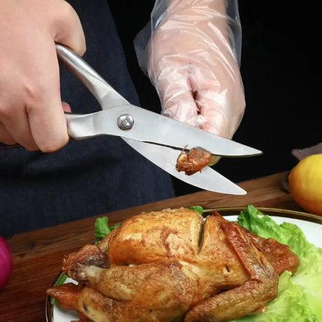 Heavy-Duty Stainless Steel Chicken Bone Scissors Extra-Large Kitchen Shears BBQ 28cm Kitchen & Dining Kitchen Shears