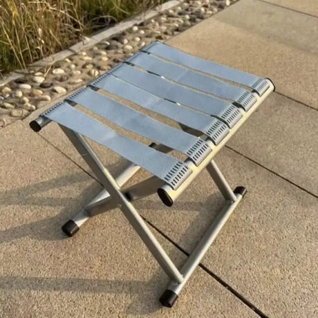 Folding Chair - Portable Camping Chair with Backrest Aluminium Frame Outdoor Sports & Fitness Folding Chairs