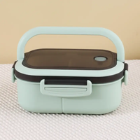 Lunch Box - Double Layer 1400ml Leak-Proof Microwave Safe with Cutlery Set Kitchen & Dining Lunch Containers