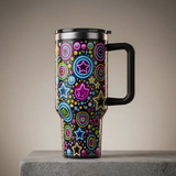 Tumbler - Stanley Design 1.18L Starway Effect Insulated Cold Hot Iced Mug with Handle Kitchen & Dining Tumblers