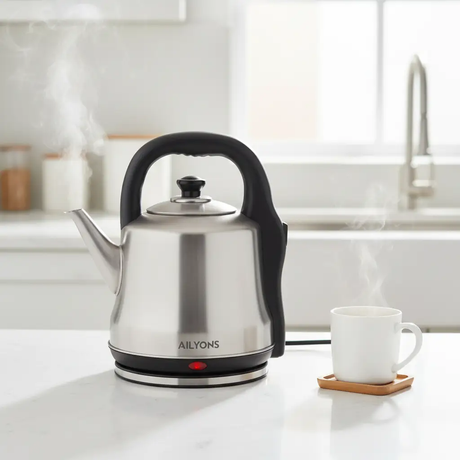 Electric Kettle - Ailyons 5.7L Stainless Steel Fast Boil with Auto Shut-Off Silver Electronics Electric Kettles