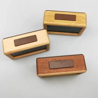 Alarm Clock - Vintage Wooden LCD Digital with Smart Light Sensor Snooze Temperature Date Night Light Electronics Alarm Clocks