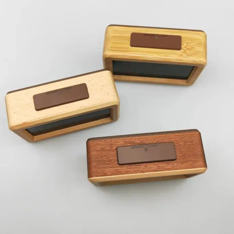 Alarm Clock - Vintage Wooden LCD Digital with Smart Light Sensor Snooze Temperature Date Night Light Electronics Alarm Clocks