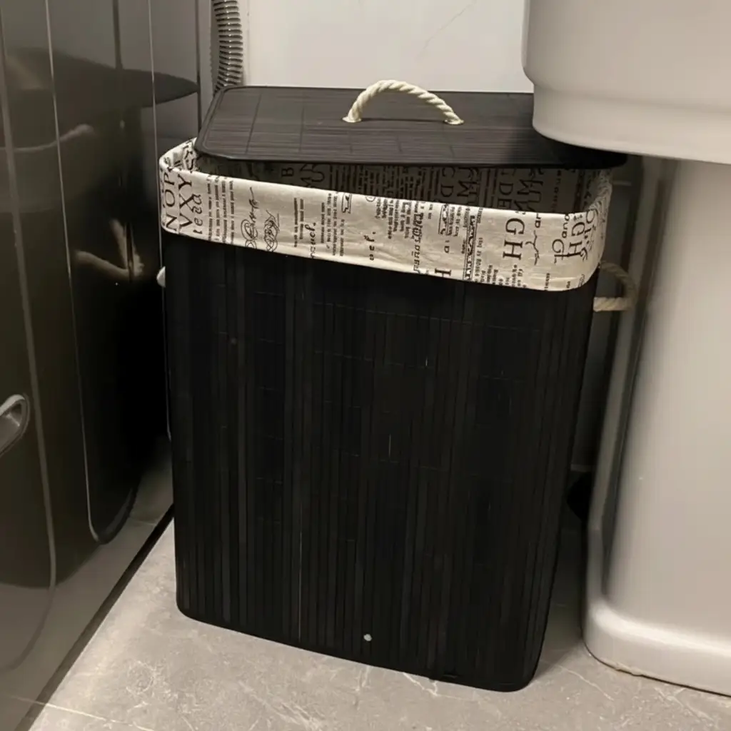 Eco Friendly Bamboo Laundry Basket Foldable For Small Spaces Laundry hampers and basket Laundry Baskets