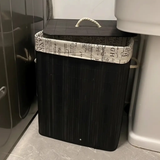 Eco Friendly Bamboo Laundry Basket Foldable For Small Spaces Laundry hampers and basket Laundry Baskets