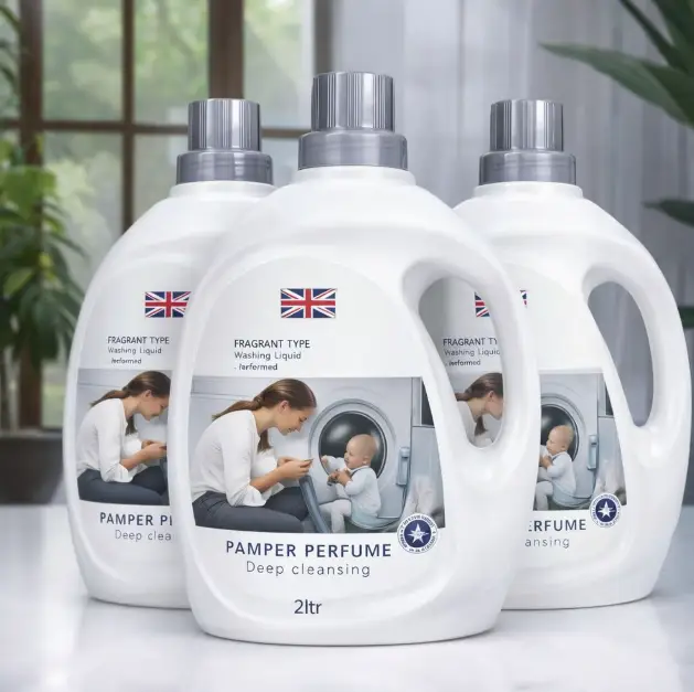 Washing Liquid - Pamper Perfume Deep Cleansing 2L White Home & Garden Laundry Detergent